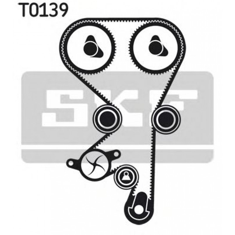 VKMC 05150-3 SKF - Насос охолоджуючої рідини + комплект зубчатого ремня
